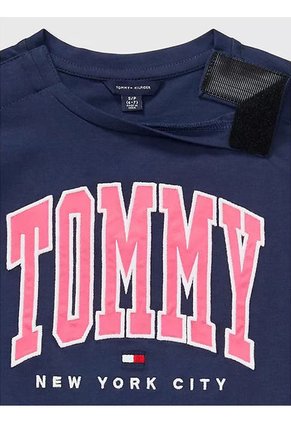 Vestido Azul Niña Azul Estilo Universitario Adaptive Tommy Hilfiger