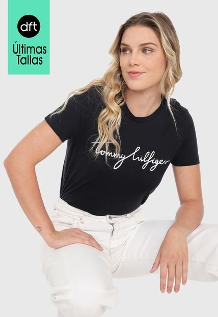 Camiseta Azul Oscuro-Blanco Tommy Hilfiger