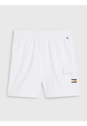 Bermuda Blanco En Algodón Con Bolsillo Y Logo Para Niño Tommy Hilfiger