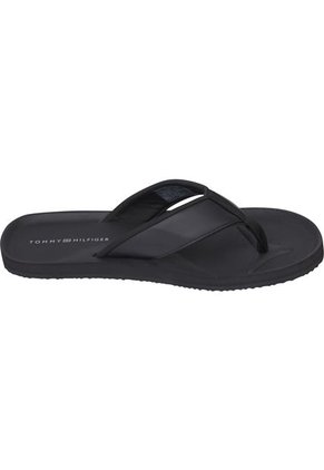 Sandalias Acolchadas Con Cinta Distintiva Hombre Negro Tommy Hilfiger