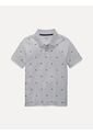 Polo Gris Larry Con Estampado De Banderas TH Tommy Hilfiger de Tommy Hilfiger