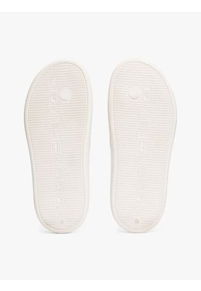 Sandalias Blanco Anatómicas Con Logo Esmaltado Tommy Hilfiger