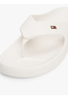 Sandalias Blanco Anatómicas Con Logo Esmaltado Tommy Hilfiger