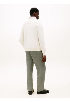 Chaqueta Blanca De Punto Acolchada Con Cremallera Tommy Hilfiger