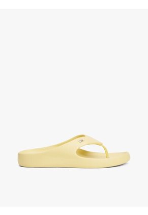 Sandalias Amarillo Anatómicas Con Logo Esmaltado Tommy Hilfiger