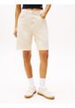Bermudas Beige Amplias De Talle Alto Tommy Jeans de Tommy Hilfiger