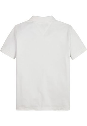 Polo Con Rayas Distintivas Para Niño Blanco Tommy Hilfiger