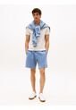 Polo Blanco De Corte Regular Con Tapeta Y Cuello A Contraste Tommy Hilfiger de Tommy Hilfiger