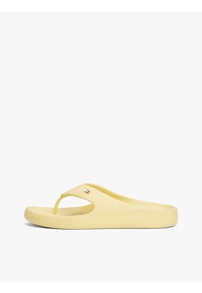 Sandalias Amarillo Anatómicas Con Logo Esmaltado Tommy Hilfiger