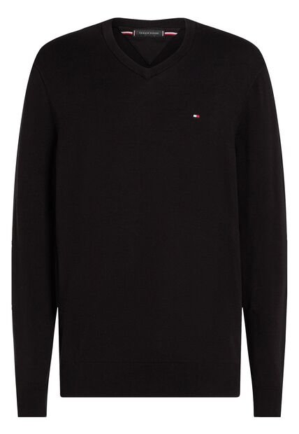 Saco Negro Essential Con Cuello V Tommy Hilfiger