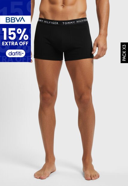 Bóxer Trío TOMMY HILFIGER Negro