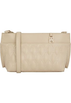 Bolso Beige Cruzado Con Logo Tommy Hilfiger