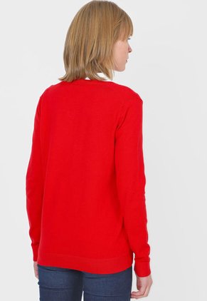 Saco Rojo Tommy Hilfiger Heritage V-Neck