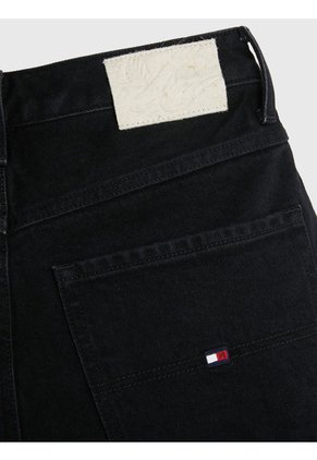 Shorts Jeans Tommy Hilfiger X Shawn Mendes De Cintura Alta Mujer Negro Tommy Hilfiger