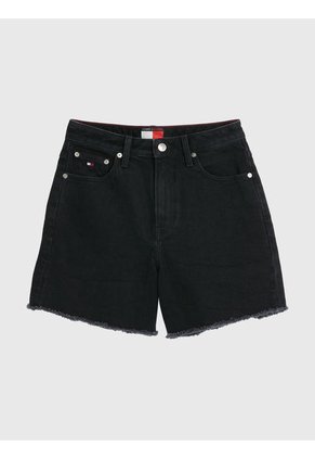 Shorts Jeans Tommy Hilfiger X Shawn Mendes De Cintura Alta Mujer Negro Tommy Hilfiger