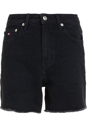 Shorts Jeans Tommy Hilfiger X Shawn Mendes De Cintura Alta Mujer Negro Tommy Hilfiger