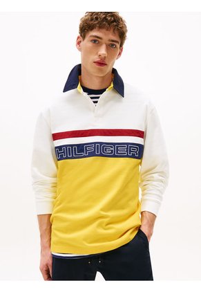 Polo Blanco Amplio De Rugby Hilfiger Sailing Tommy Hilfiger