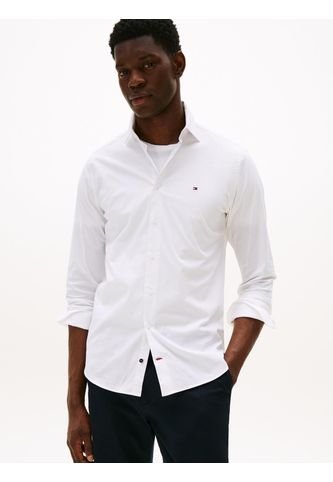 Camisa Blanca De Manga Larga Con Diseño De Popelina Tommy Hilfiger Tommy Hilfiger