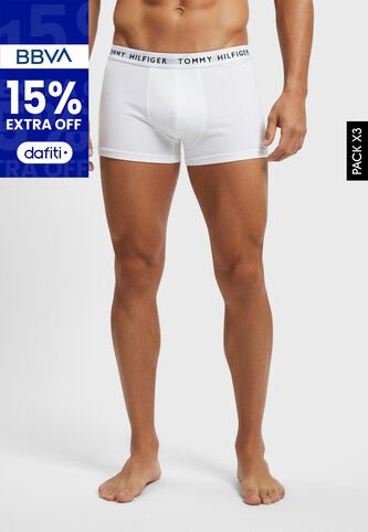 Bóxer Trío TOMMY HILFIGER Blanco Tommy Hilfiger