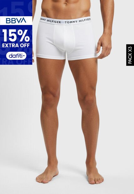 Bóxer Trío TOMMY HILFIGER Blanco