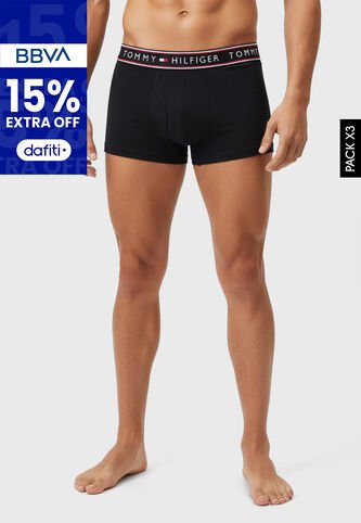 Bóxer x3 TOMMY HILFIGER Multicolor Tommy Hilfiger