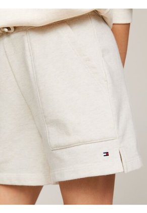 Shorts Blanco Niña Con Cordón Corte Amplio Essential Tommy Hilfiger