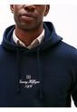 Buzo Azul Con Capota Y Logo Ribeteado Tommy Hilfiger de Tommy Hilfiger
