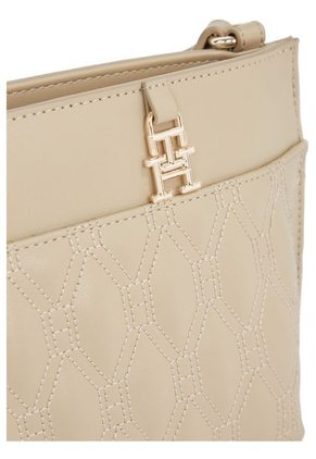 Bolso Beige Cruzado Con Logo Tommy Hilfiger
