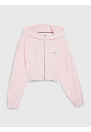 Hoodie Con Hoodie Y Logo Mujer Rosa Tommy Jeans