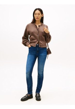 Jeans Azul De Corte Slim Y Talle Medio Tommy Hilfiger