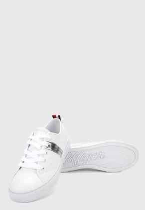 Tenis Blanco-Plateado Tommy Hilfiger