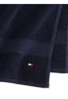 Toalla De Baño Azul Con Logo Tommy Hilfiger