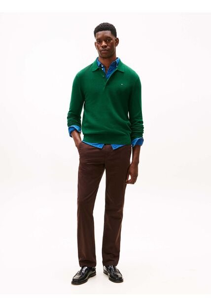 Pantalón Chocolate Chino Denton Recto De Sarga Tommy Hilfiger