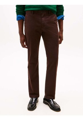 Pantalón Chocolate Chino Denton Recto De Sarga Tommy Hilfiger