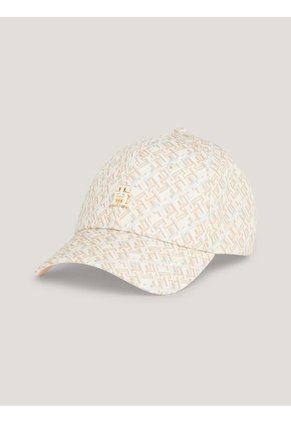 Gorra Blanca Con Monogramas TH Tommy Hilfiger