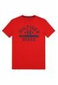 Camiseta Roja Manga Larga Con Logo Gráfico Tommy Hilfiger de Tommy Hilfiger