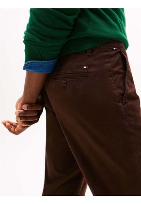 Pantalón Chocolate Chino Denton Recto De Sarga Tommy Hilfiger