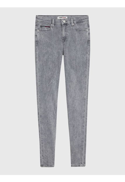 Jeans Gris Nora De Talle Medio Ceñidos Para Mujer Tommy Hilfiger