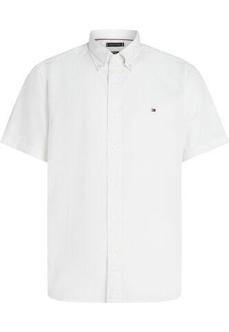 Camisa Blanca Flex Poplin Solid De Manga Corta Tommy Hilfiger Tommy Hilfiger