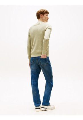 Saco Verde De Cuello Redondo Con Logo Bordado Tommy Hilfiger