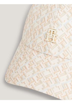 Gorra Blanca Con Monogramas TH Tommy Hilfiger