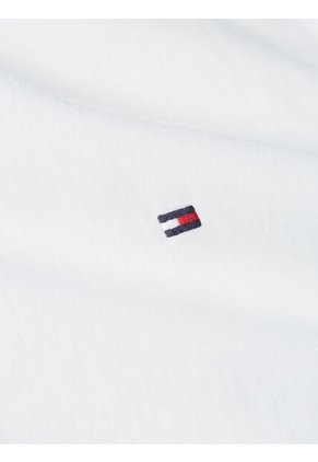 Camisa Blanca Flex Poplin Solid De Manga Corta Tommy Hilfiger