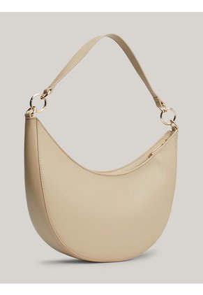 Bolso Beige De Hombro Con Monotipo Hilfiger Tommy Hilfiger