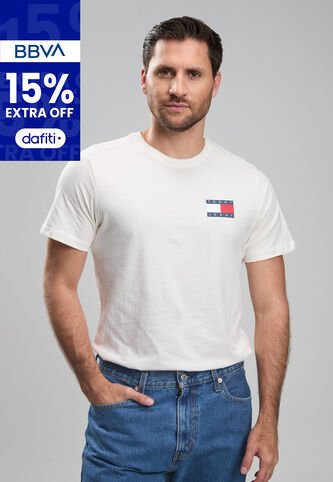 Camiseta TOMMY HILFIGER Marfil Tommy Hilfiger