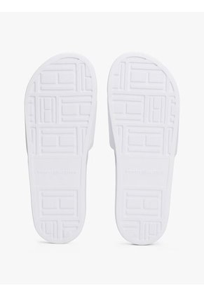 Sandalias Blanco Con Logo En Relieve Tommy Hilfiger