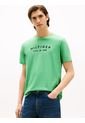 Camiseta Verde Con Logo Estampado Tommy Hilfiger de Tommy Hilfiger
