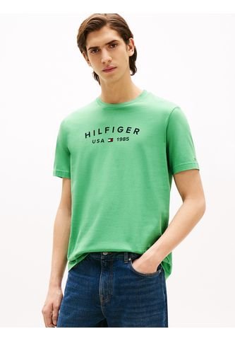Camiseta Verde Con Logo Estampado Tommy Hilfiger Tommy Hilfiger