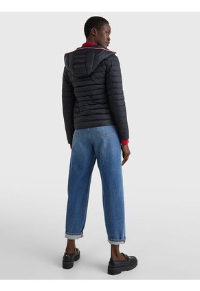 Chaqueta Negra Heritage Acolchada Para Mujer Tommy Hilfiger