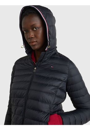 Chaqueta Negra Heritage Acolchada Para Mujer Tommy Hilfiger
