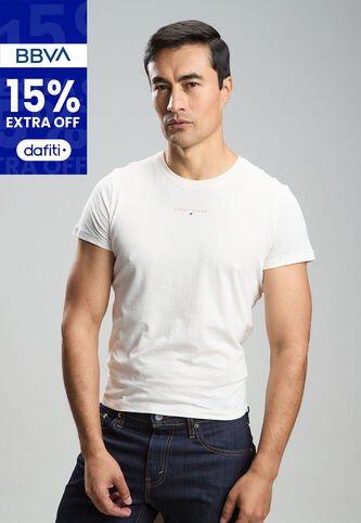 Camiseta TOMMY HILFIGER Marfil Tommy Hilfiger